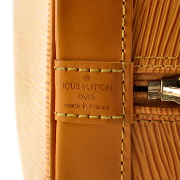 Louis Vuitton Vintage Alma Handbag Epi Leather PM Yellow - Picture 9 of 10